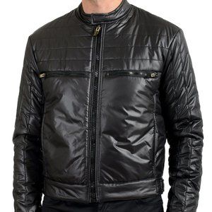 Just Cavalli Men's Black Insulated Bomber Jacket